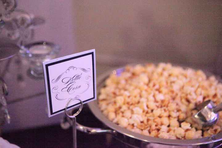 DIY popcorn bar