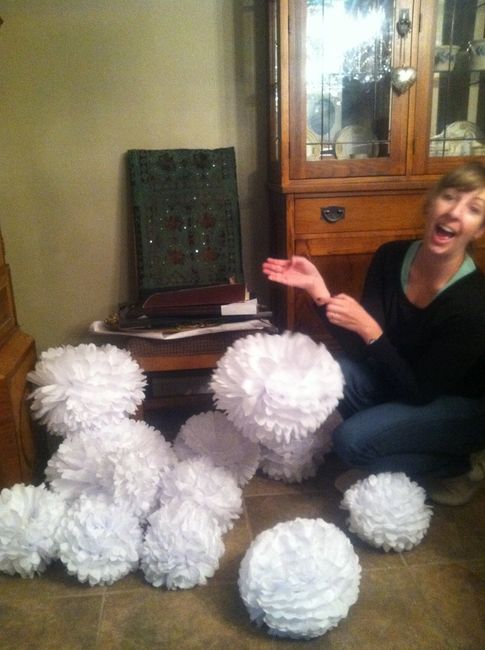 crepe paper pomanders