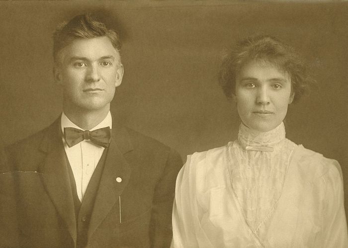 Antique wedding photo