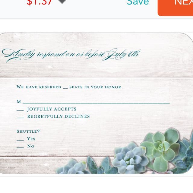 rsvp cards 1