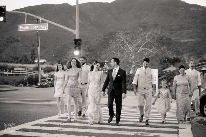 BAM after our Malibu wedding!