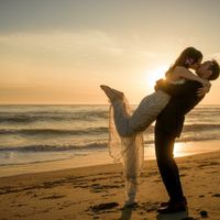 BAM after our Malibu wedding!