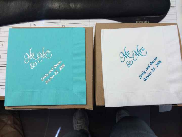 Received my napkins today!!