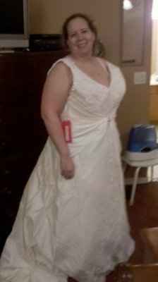 Got my dress, pic attached, not too happy with store