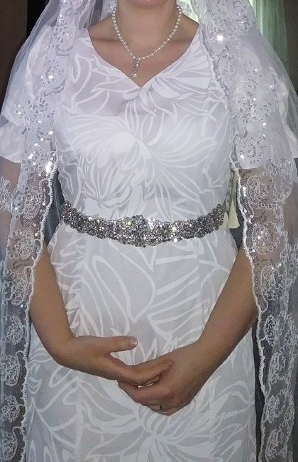 My wedding dress and veil - what do you think? 2