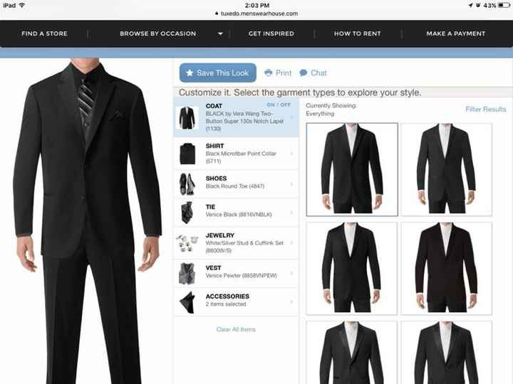 Show me your groom's attire!