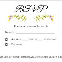 Leaving space on the rsvp card? - 1