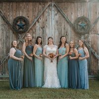 Blush/ivory gown- what color for bridesmaids? - 1
