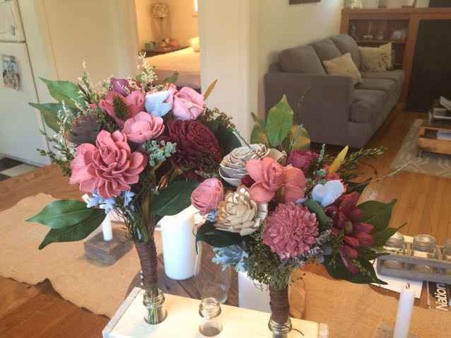 Sola wood flower boquet