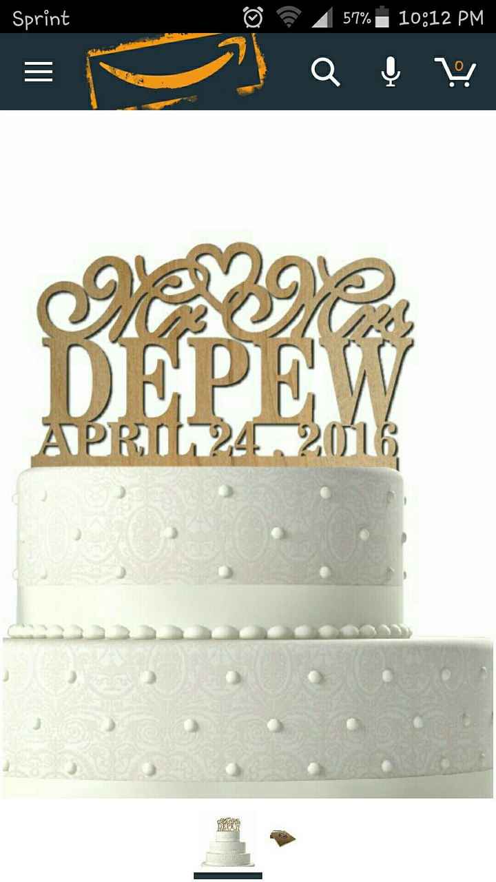 Cake topper