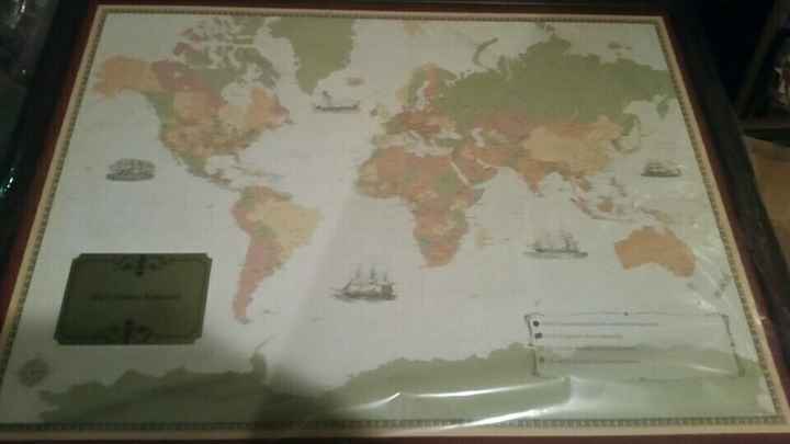Corkboard map