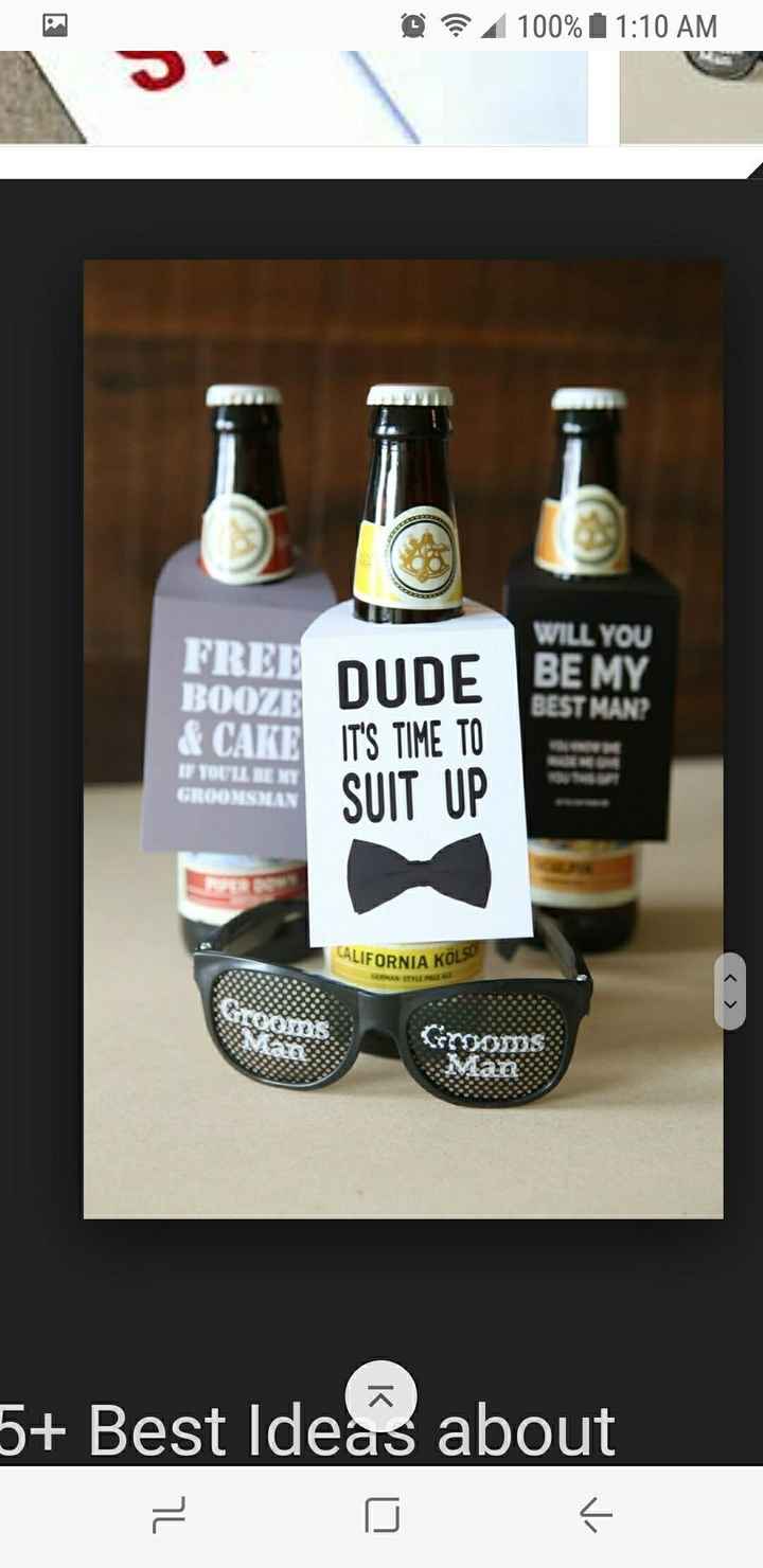 Bridal party proposals