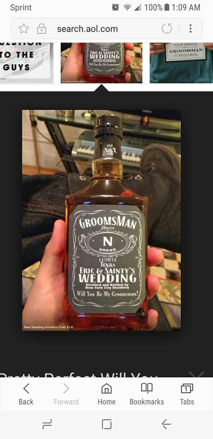 Bridal party proposals