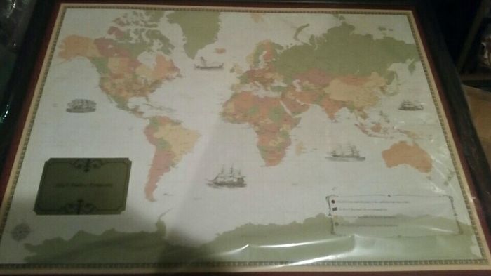 Corkboard map