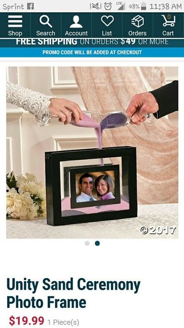 Unity Sand ceremony