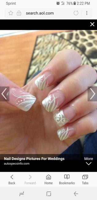 Wedding day nails - 1