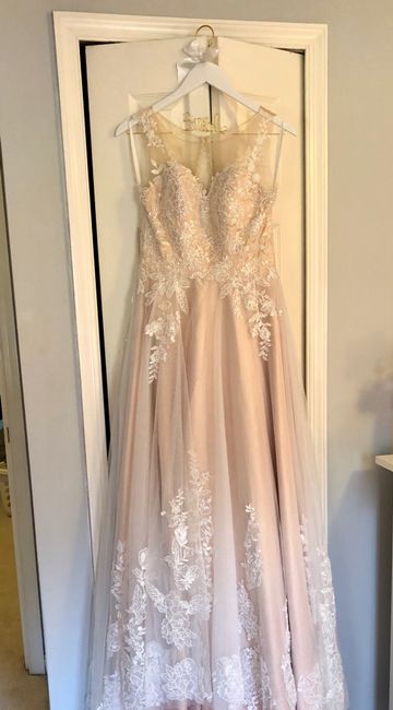 Is my wedding dress *too* blush?? Is there a way to make it look lighter/whiter? 1