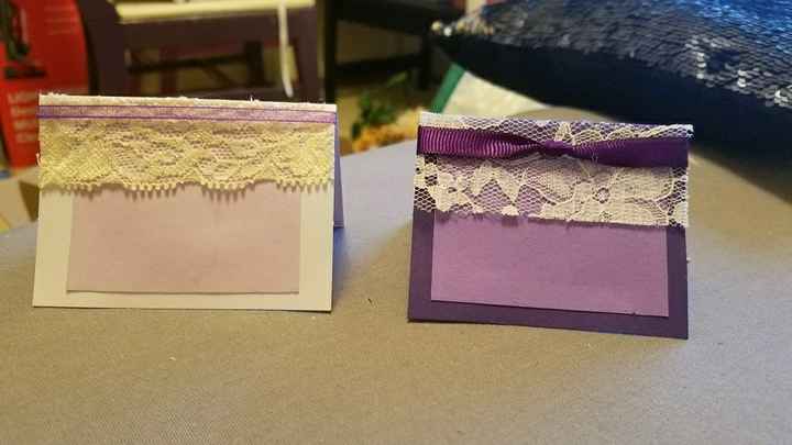 Place card diy before and after