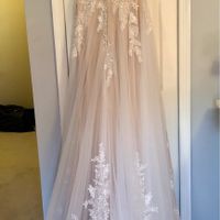 Is my wedding dress *too* blush?? Is there a way to make it look lighter/whiter? - 2