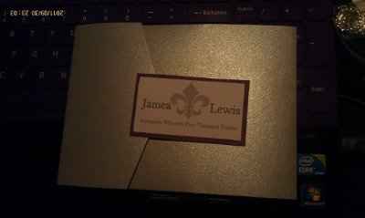 First Real DIY (pics) ** Invitations