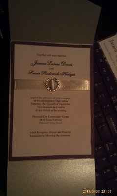 First Real DIY (pics) ** Invitations