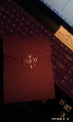 First Real DIY (pics) ** Invitations