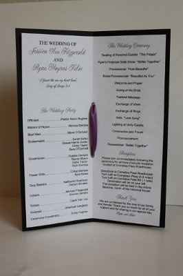 Wedding Ceremony Programs