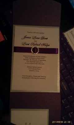 First Real DIY (pics) ** Invitations