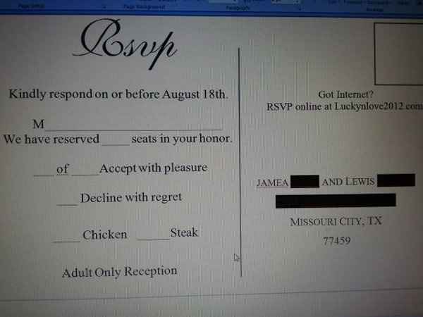 RSVP postcard *first draft