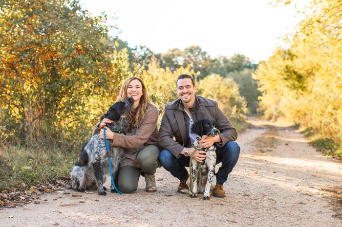 Engagement pics with pet 2