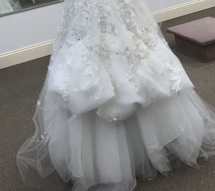 Not sure i like my dress/ bustle - 1