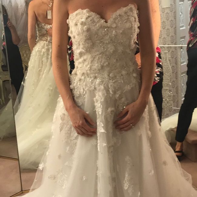 Not sure i like my dress/ bustle - 1