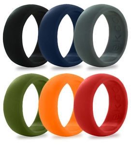 Silicone wedding bands/Enso Rings