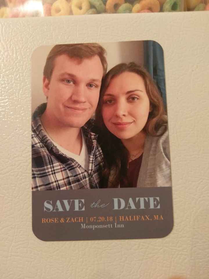 Has anyone ordered Save the Dates from shutterfly? Is there a watermark? - 1