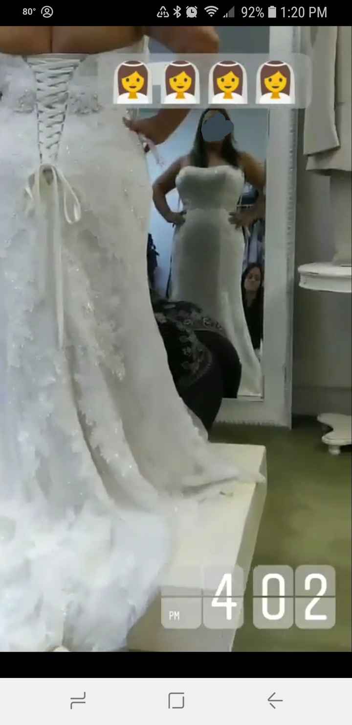 Please show your wedding dress, ladies - 1