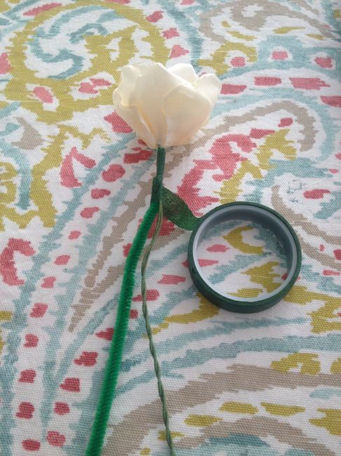Paper flowers for bouquets started! Thoughts