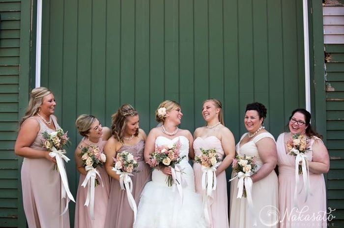 matching or different bridesmaid dresses?