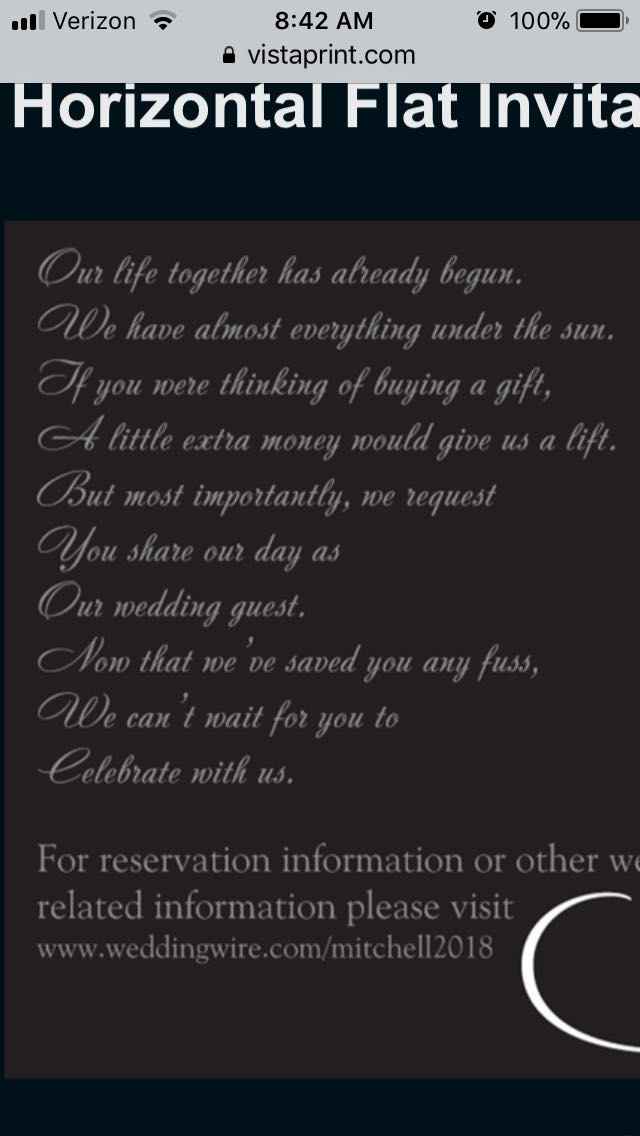  Declining Wedding Gifts - 1