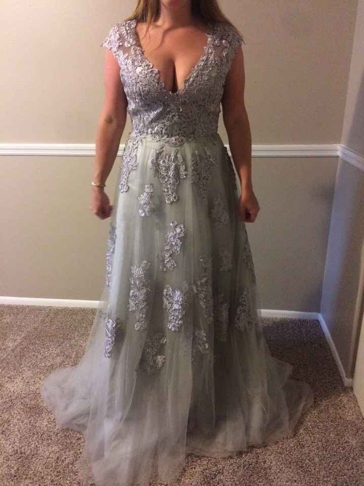 Honest opinions please! Is this dress too booby or shiny?!