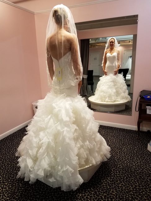 Side Bustle for a Mermaid Style Dress