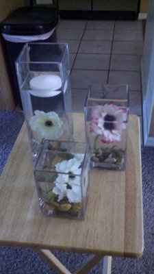 DIY centerpiece mock ups.... opinions pls!