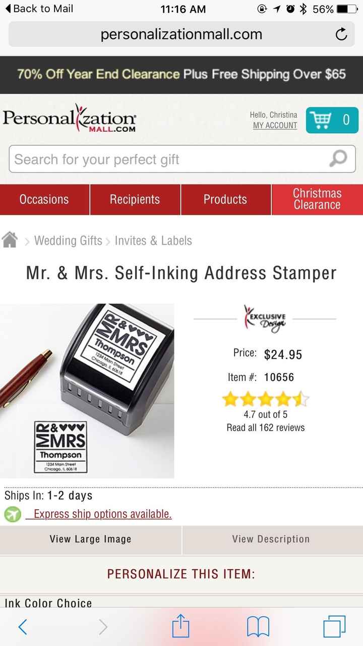 Where did you get your address stamp?