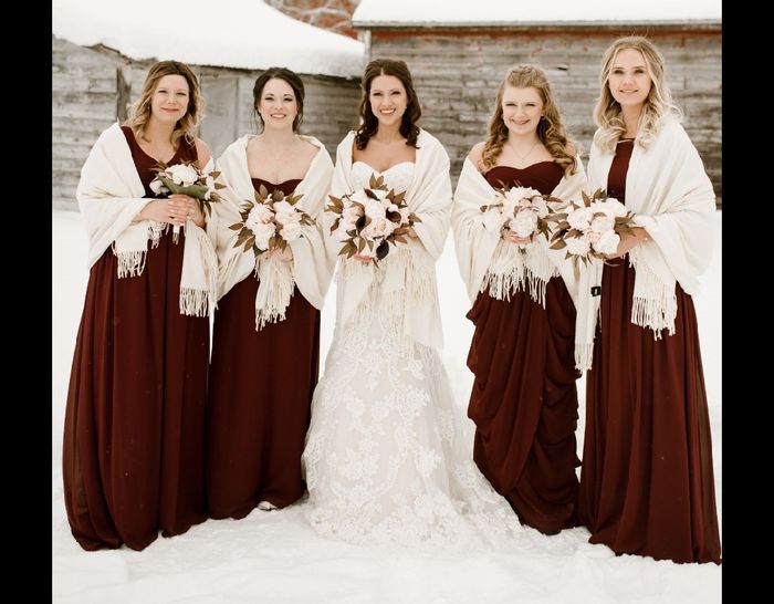 Bridesmaid shawl color 5