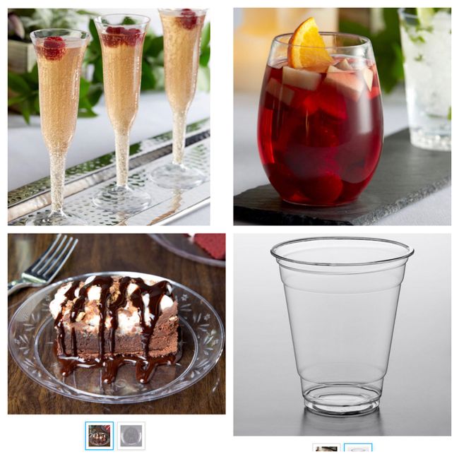Quantity of Plastic plates and glassware, Do my numbers look ok? 2