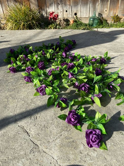 Another diy done: spray painting flowers 2