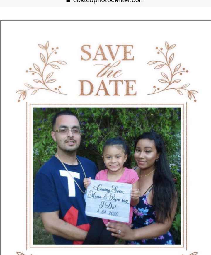 My easy diy save the dates - 2