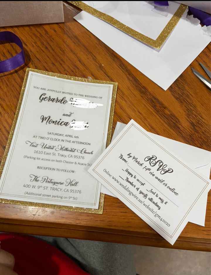 Invitations practice run. diy - 2
