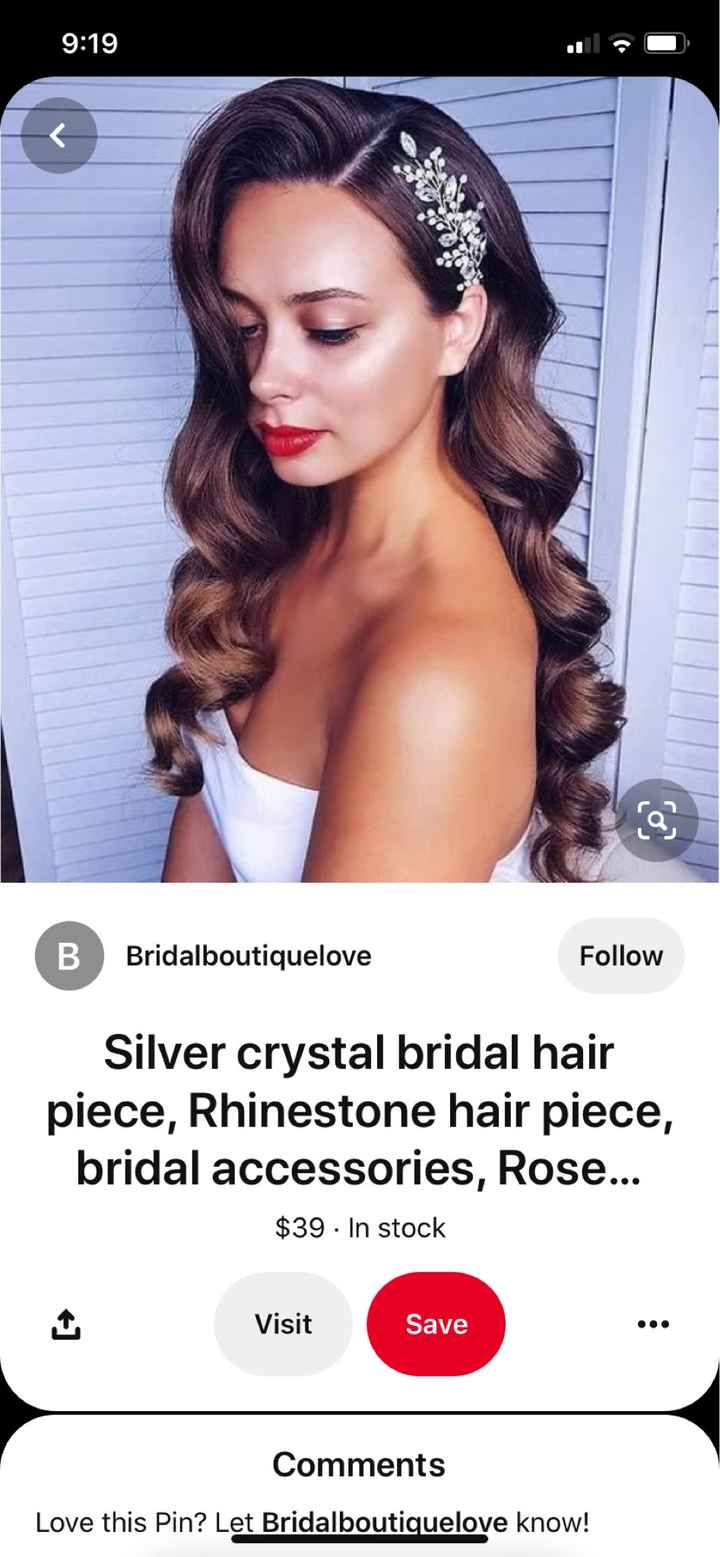 Wedding hair accessory, what type for fine hair? - 2