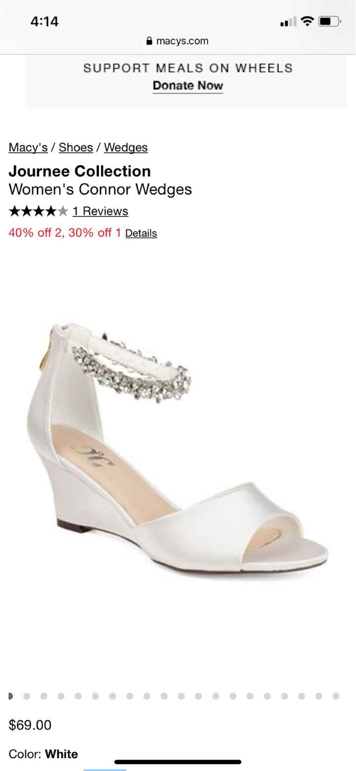 Bridal jewelry and shoe (small or no heel)  suggestions please!! - 3