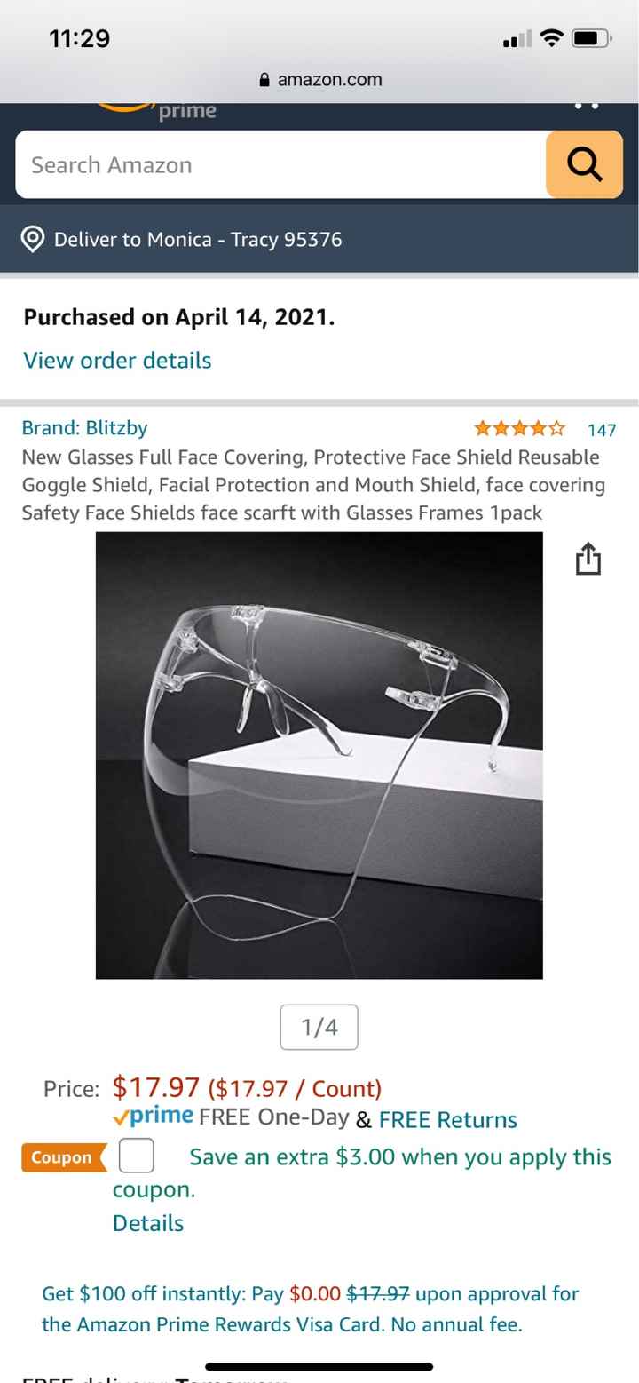Face shield or face mask - 1